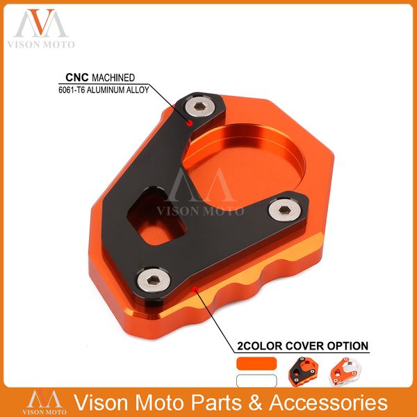 

cnc kickstand side stand extension pad plate for 1050 adventure 1290 super r 2015 2016 2017 1090 2017 2018 1190 2014-2017