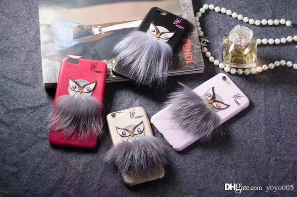 

Fa hion luxury word owl fur brand phone ca e for iphone x 8 7 6 plu x xr back cover hell