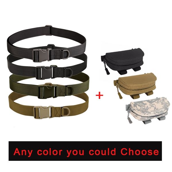 Heavy Duty Belt Tactical Combat Police Utility Belt Load Bearing with Buckle