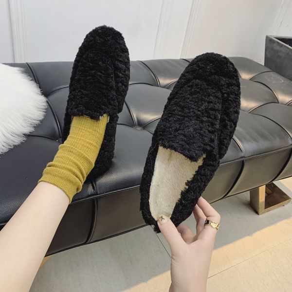 

2019 short plush warm increase non-slip booies winter boots women snow boots shoes woman fashion thick u11-56, Black