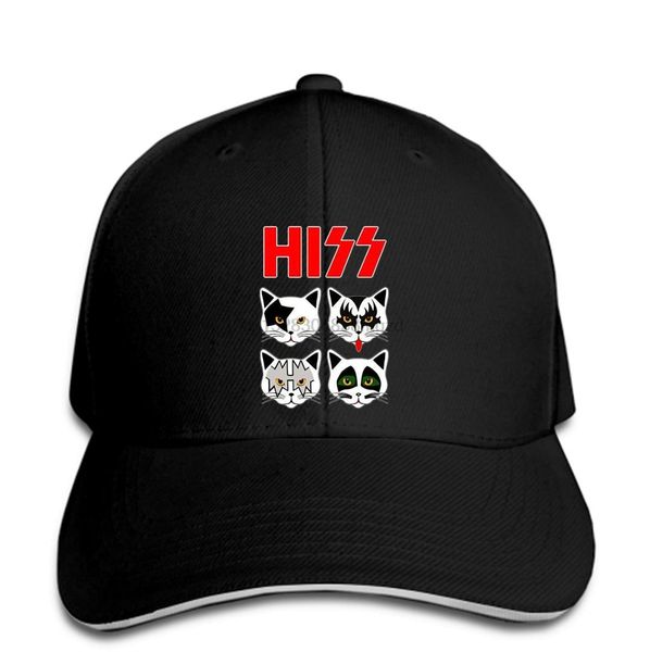 

hiss kiss cats women rock band parody funny kittens crazy gift snapback cap women hat peaked, Blue;gray