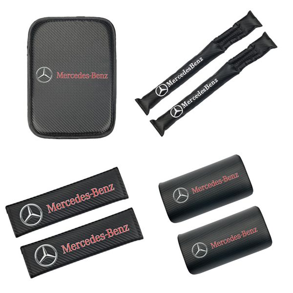 

car armrest pad covers seat armrests box pads storage protection for a b r g class glk gla w204 w251 w463 w176