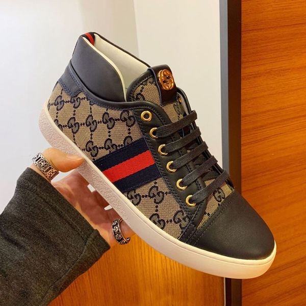 

high-casual shoe speed coach shoes canvas fashion men classic race running shoes platform tennis shoes for men, Black