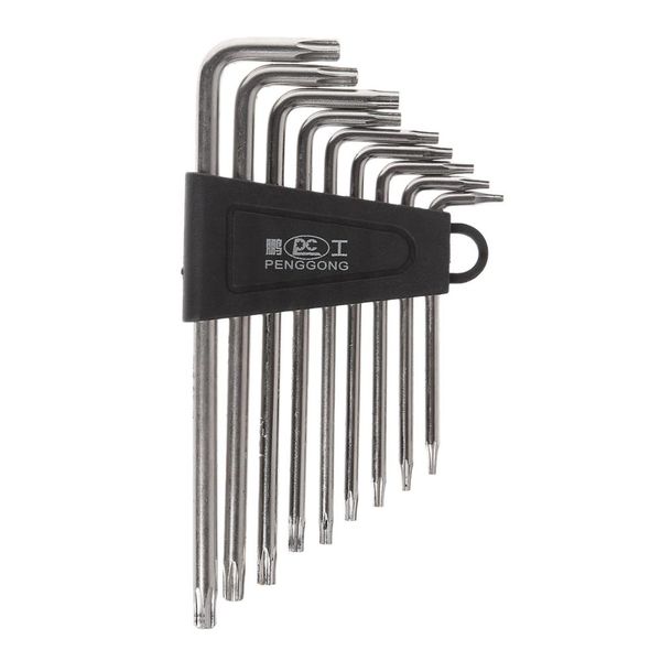 

9 pcs hex key wrench sets torx l shape repair tool screwdriver tool set useful