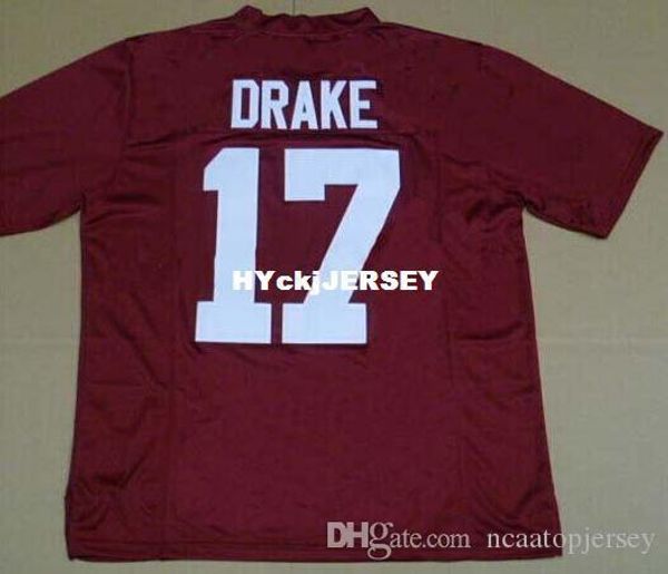 

factory outlet- kenyan drake #17 college alabama crimson tide football jerseys mens china wholesale authentic sports, Black;red