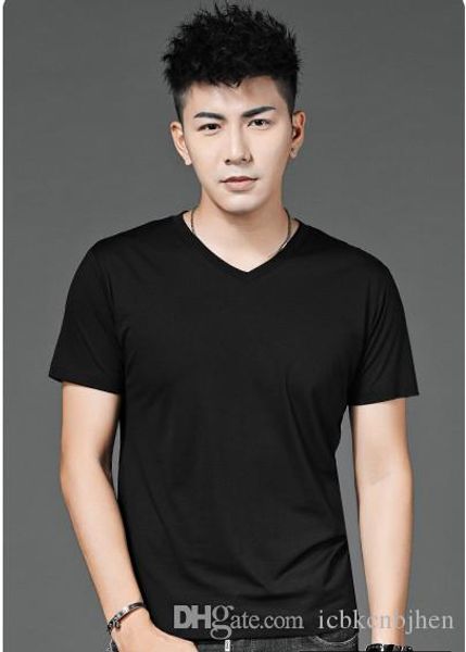 

мода новая горячая 2019 мужских дизайнерские футболки рубашка летом короткий рукав рубашка для мужчин прилива o шеи мужчин футболки, White;black