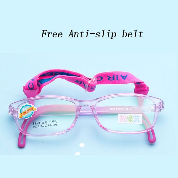 

children boys girls silica gel myopia optical glasses frame fashion spectacle frames transparent lens kids frame glasses 1022-38, Silver