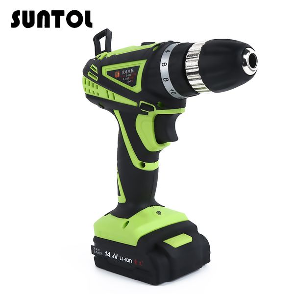 

suntol 14.4v multi-functional electric screwdriver drill household hand drill lithium-ion battery electric