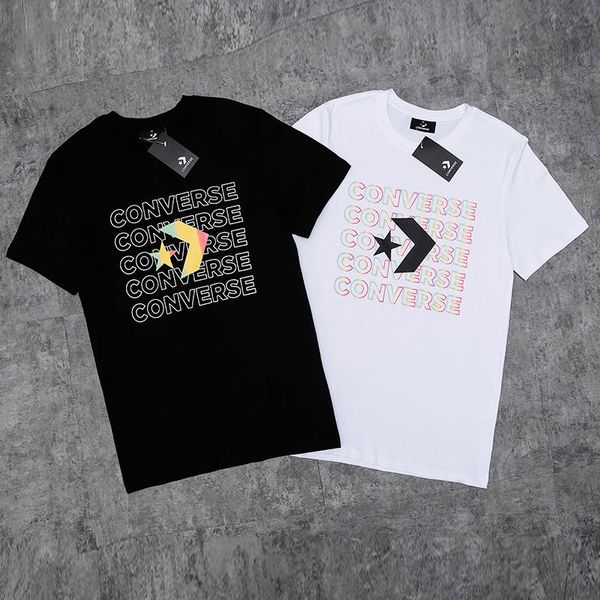 

женские дизайнерские футболки летняя улица хип-хоп стиль футболки для женщин мужчины лето роскошные письмо печатные футболки, White