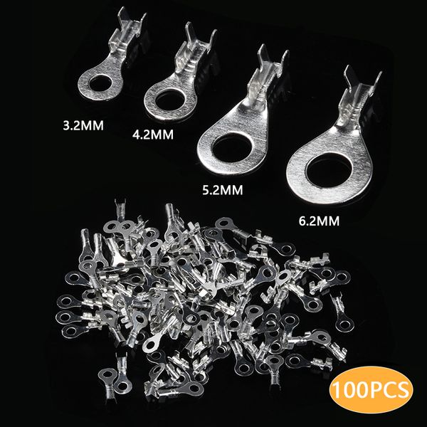 

3.2mm/4.2mm/5.2mm/6.2mm o-shape wire crimp terminal fork terminal lug100pcs