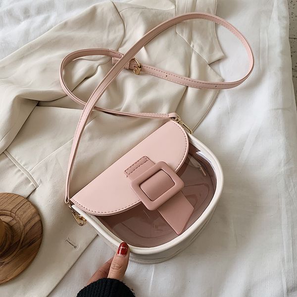 

transparent stitching pu leathercrossbody bags women 2020 fashion small shoulder bag female handbags and purses travel bags