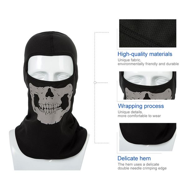

motocycle mask ski skull winter balaclava half face mask windproof breathable outdoor sports motocycle accessories