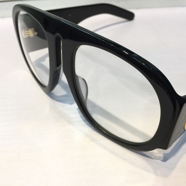 

luxury-0152 eyewear brand eyeglasses 0152s large frame elegant special designer oval frame built-in circular lens come with case, White;black