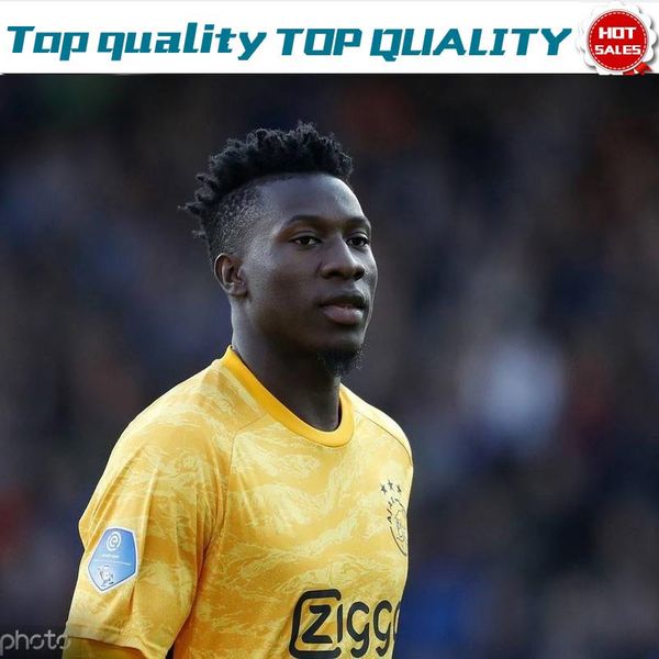 

2019 ajax goalkeeper yellow soccer jerseys 19/20 long sleeve goali soccer shirts short sleeve customized football uniforms on sale, Black;yellow