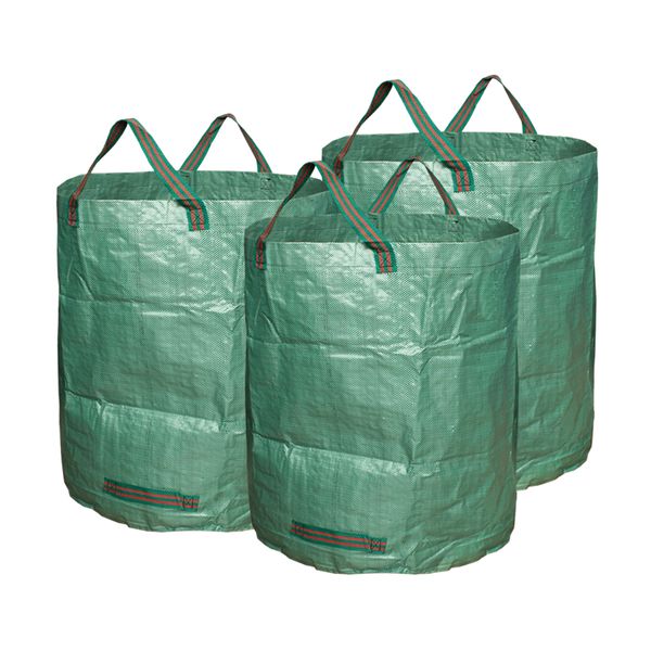 

3 pieces garden bags 72 gallons collapsible reusable gardening containers large yard waste gardening bags for lawn leaf