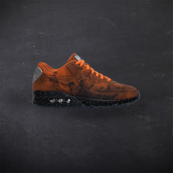 

new arrival 90 mars landing 3m sports running shoes leather men shoes designer athletic sneakers outdoors jogging size 40-46