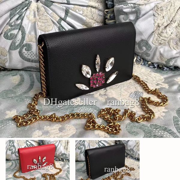 

2020 бесплатная доставка ranbag8 2018 летняя цепочка crossbody сумка женская дизайнерская натуральная телячья кожа сумка с коробкой