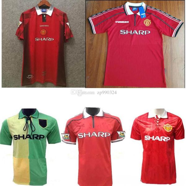 

retro 1998 1999 united 92 93 94 home soccer jerseys 1999 2000 1994 manchester away football shirts 98 99, Black