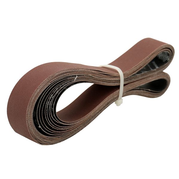 

10pcs abrasive sanding belts 400 grit 762 * 25 mm for electric belt sanders bench grinder grinding polishing tool