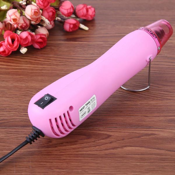 

300w electric heat machine handheld heat gun temperature blower with supporting seat shrink plastic air gun for diy tools