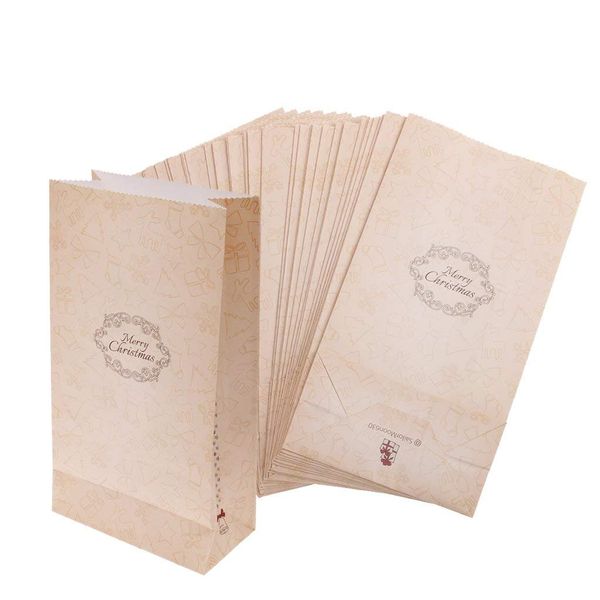 

pack of 30pcs paper bag candy pouch biscuit and gift in christmas theme