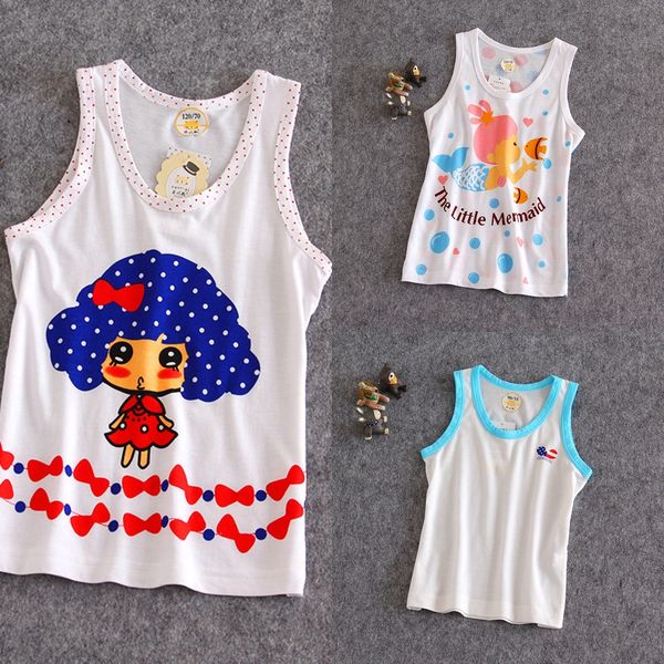 

fancy bear bamboo fiber cartoon clothing fancy bear bamboo fiber cartoon children's vest children's clothing vest, Blue