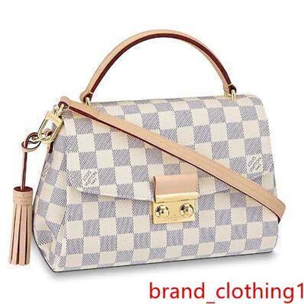 

n41581 croisette women new fashion white shoulder bags hobo handbags handles boston cross body messenger shoulder bags