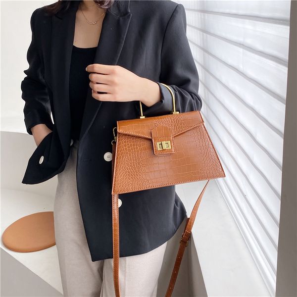 

retro alligator pattern crossbody bags for women 2019 bolsos mujer designer shoulder messenger bags lady purses and handbags