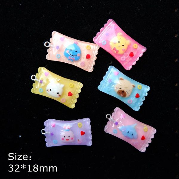

cartoon candy charms pendants for decoration necklace earring key chain jewelry making, Bronze;silver