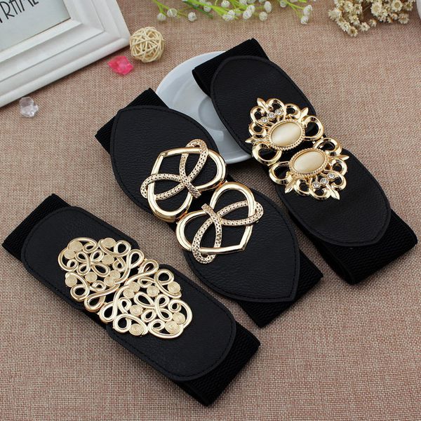 

15 types all black 6cm width and 65cm long waist belt dress adornment for women waistband c19010301, Black;brown