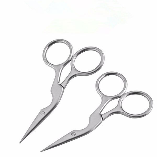 

professional hair scissor stainless steel face grooming nose hairs eyebrow mustache scissors f2583