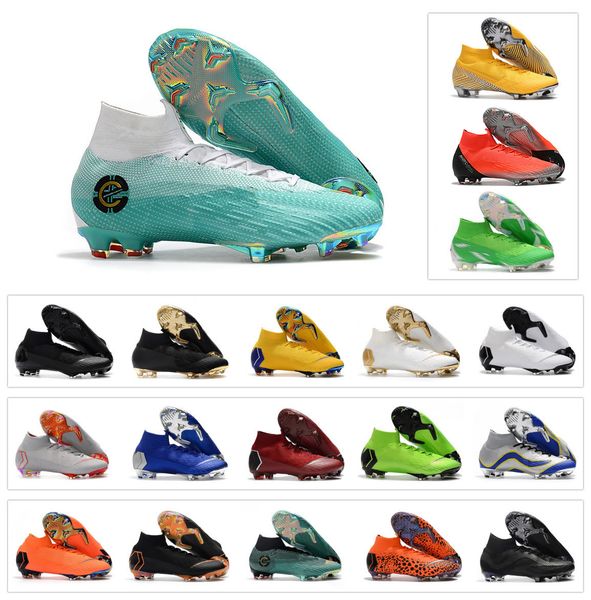 

mercurial superfly vi 360 elite fg kj 6 xii 12 cr7 ronaldo neymar njr mens women boys high ankle soccer shoes football boots cleats