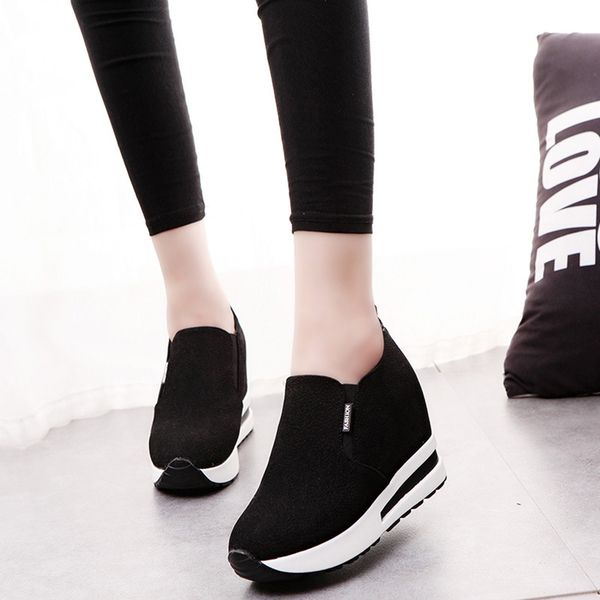 

2018 ishowtienda sport shoes breathable slip-on rubber women's autumn hidden heel casual travel running shoes women