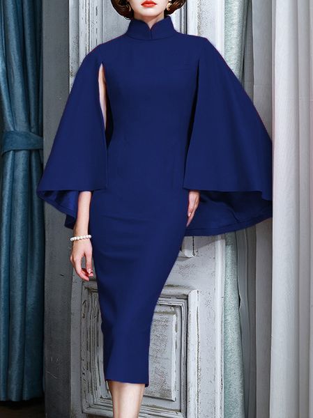 

сезон платье летучая мышь рукав шаль тесная юбка, White;black