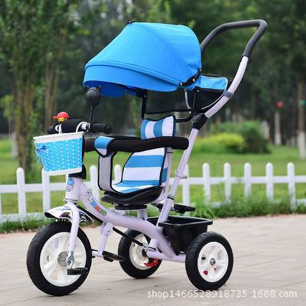 

rotating seat children tricycle bike baby carriage with 3 wheels shopping basket baby car travel system bicycle stroller trike