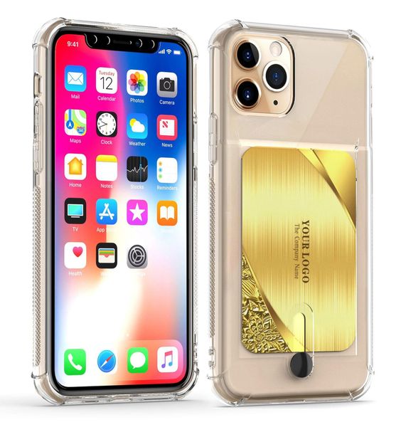 

100шт мода полупрозрачный карты телефон чехол для iphone 7 8 x xr xs 11pro max plus samsung s10 huawei случай p30 защита падение