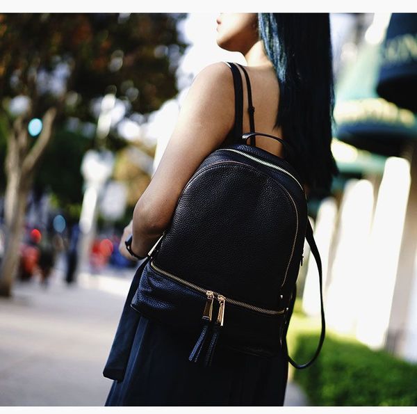 

mk korean fashion retro backpack 2019 new casual wild student backpack travel bag