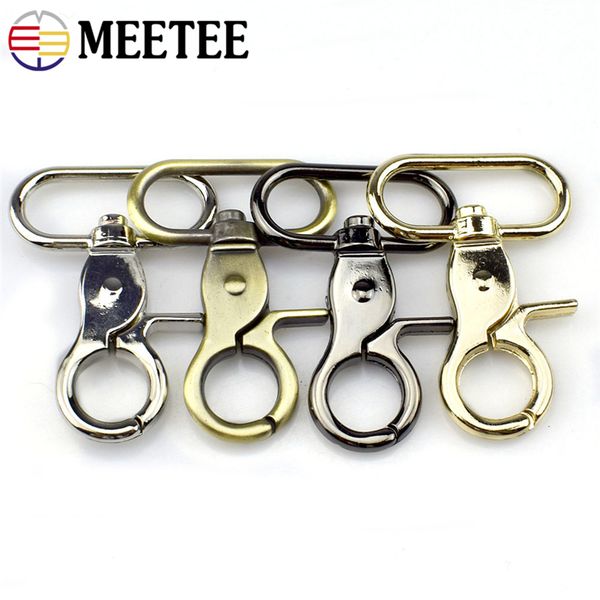 

Meetee 38 мм Металлические Застежки Пряжка Поворотный Зажим Защелки Брелок Застежка