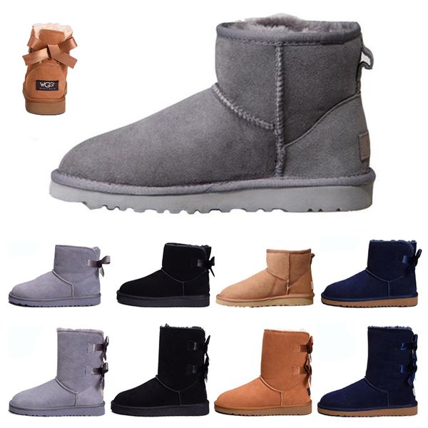 

women snow winter leather boots popular girl black grey chestnut coffee australia ankle kneel half long boots womens boots