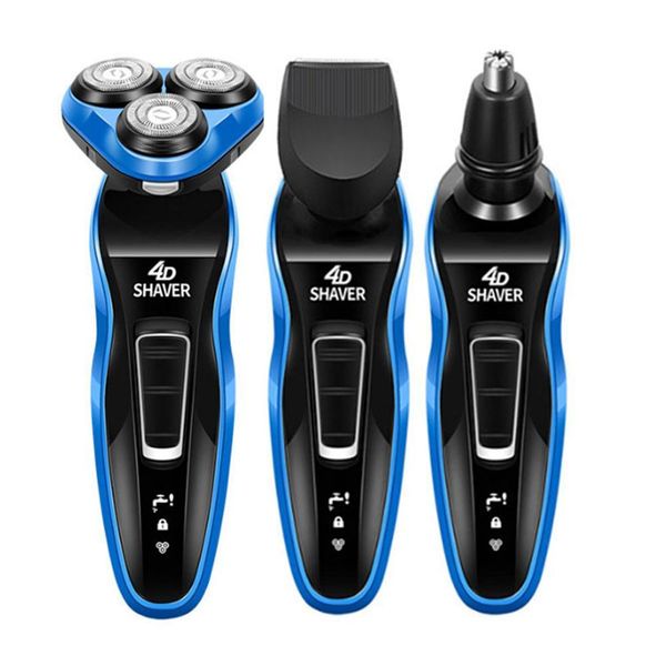 

men washable rechargeable electric shaver electric shaving beard machine razor men's shaving machine barbeador eletrico