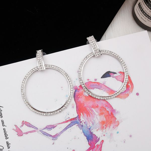 

lk s925 silver needle hong kong стиль темперамент мода простой личность корейский французский серьги, Golden;silver