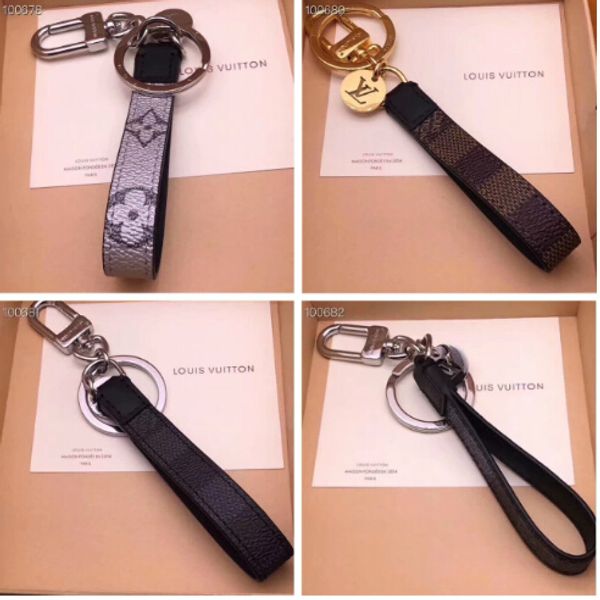 

4 colors fashion famous brand handmade pu leather car keychain women bag charm pendant accessories with box, Silver