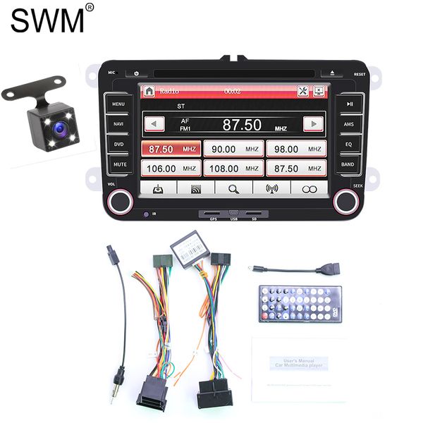 

2 din car radio 2din autoradio for vw auto radio coche gps navigation mirror link car stereo reversing camera radios para auto