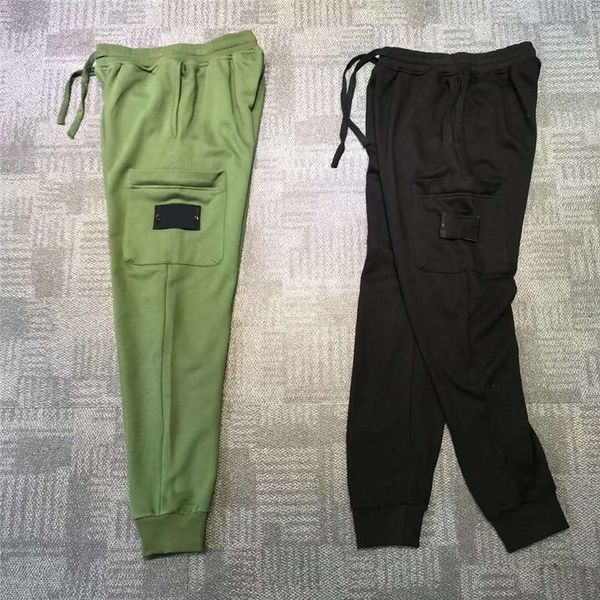 

mens track pant casual style sell men's camouflage joggers pants track pants cargo pant trousers elastic waist harem men, Black