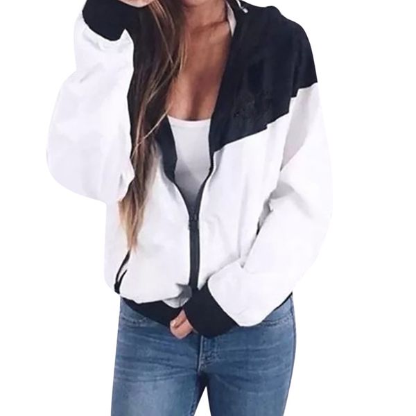 

autumn winter coat women casual new fashion coat winter long sleeve patchwork thin skinsuits hooded zipper pockets y718, Black;brown