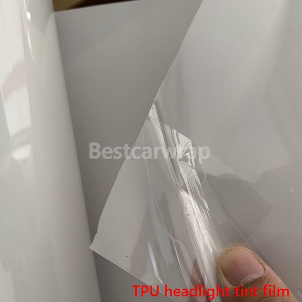 Transparente TPU auto cura fumaça farol filme matiz filme tamanho 0 3x10m rolo 243n