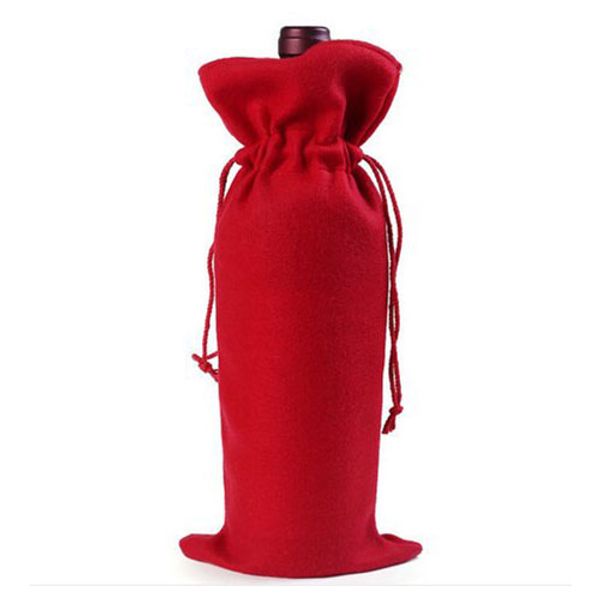 

2pcs christmas santa claus wine bottle cover bag for table decorations xmas dinner