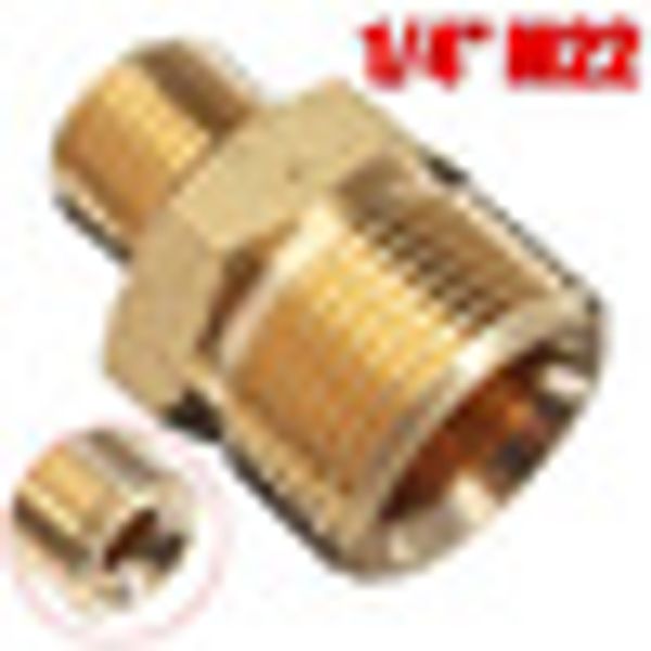 

m22 male x 1/4" male pressure washer hose adaptor for karcher