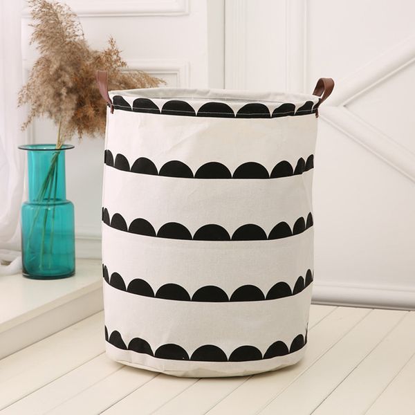 

2018 large capacity kids baby room toys storage canvas laundry basket bag a