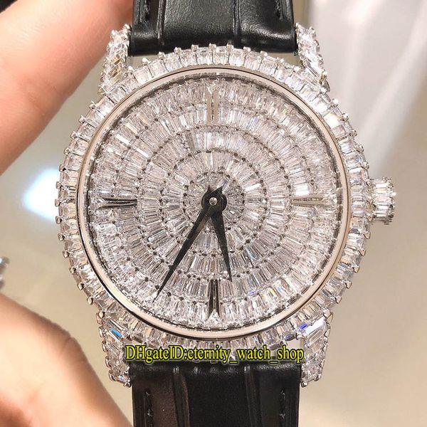 DM Top version Traditionnelle Jewelry Series 82760/000G-9852 Diamonds Dial Miyota 9015 Automatic Mens Watch Diamond Case Orologi di design